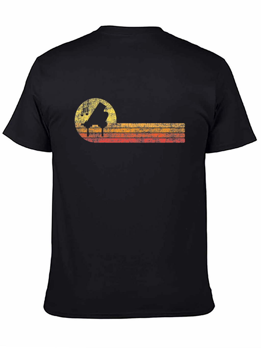 Retro Piano T-Shirt - Music Lover Tee