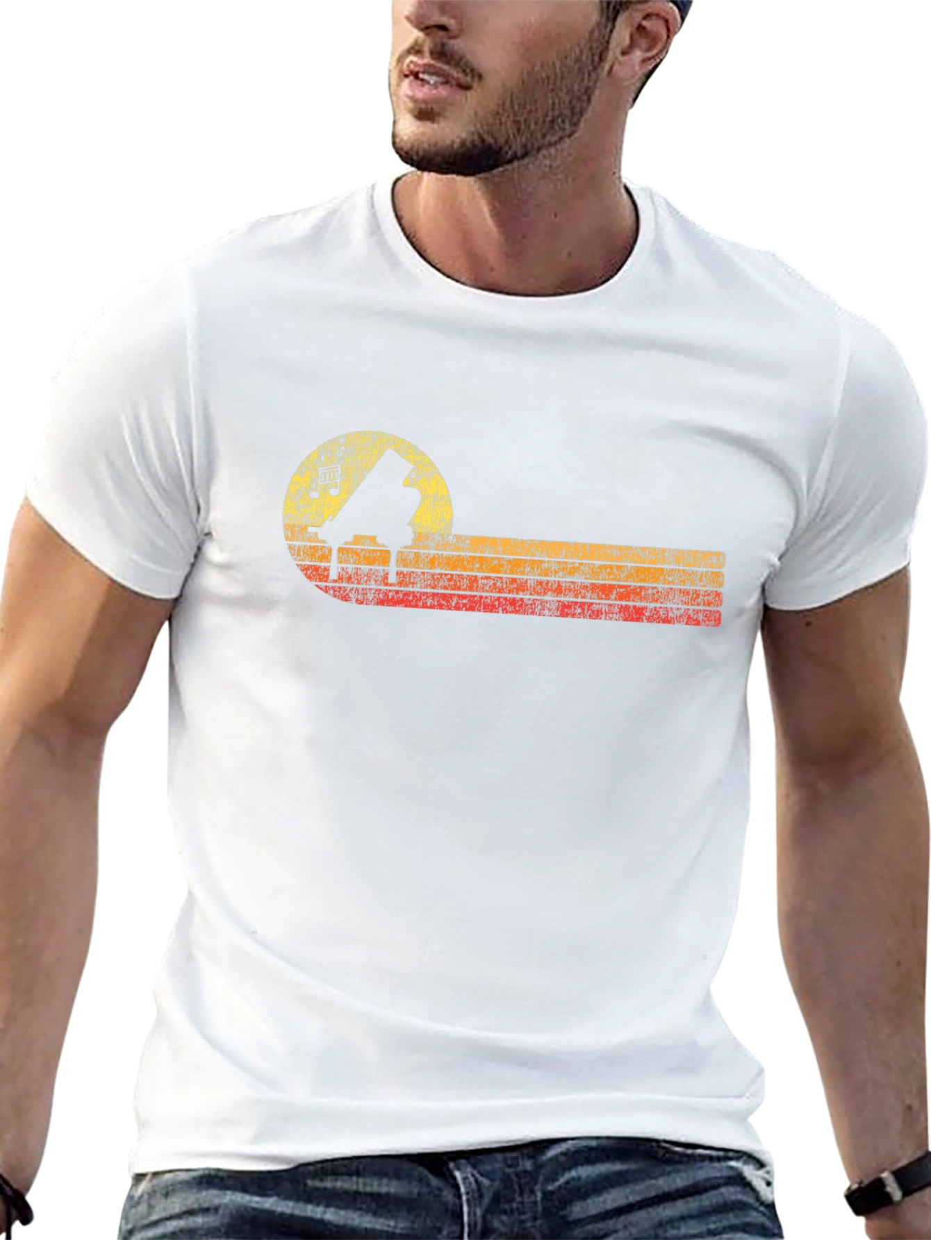 Retro Piano T-Shirt - Music Lover Tee