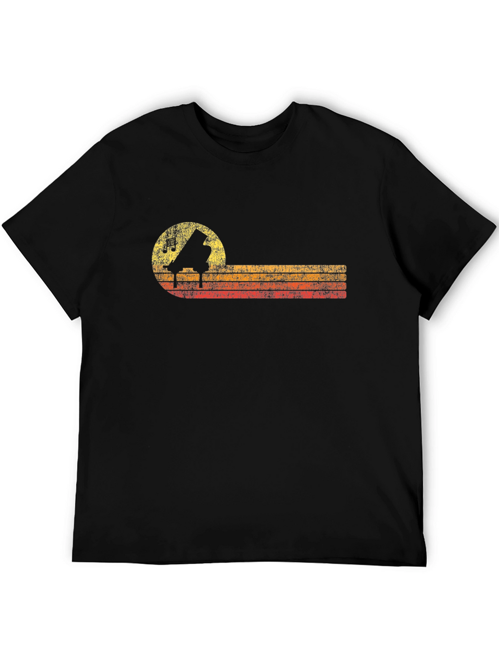 Retro Piano T-Shirt - Music Lover Tee