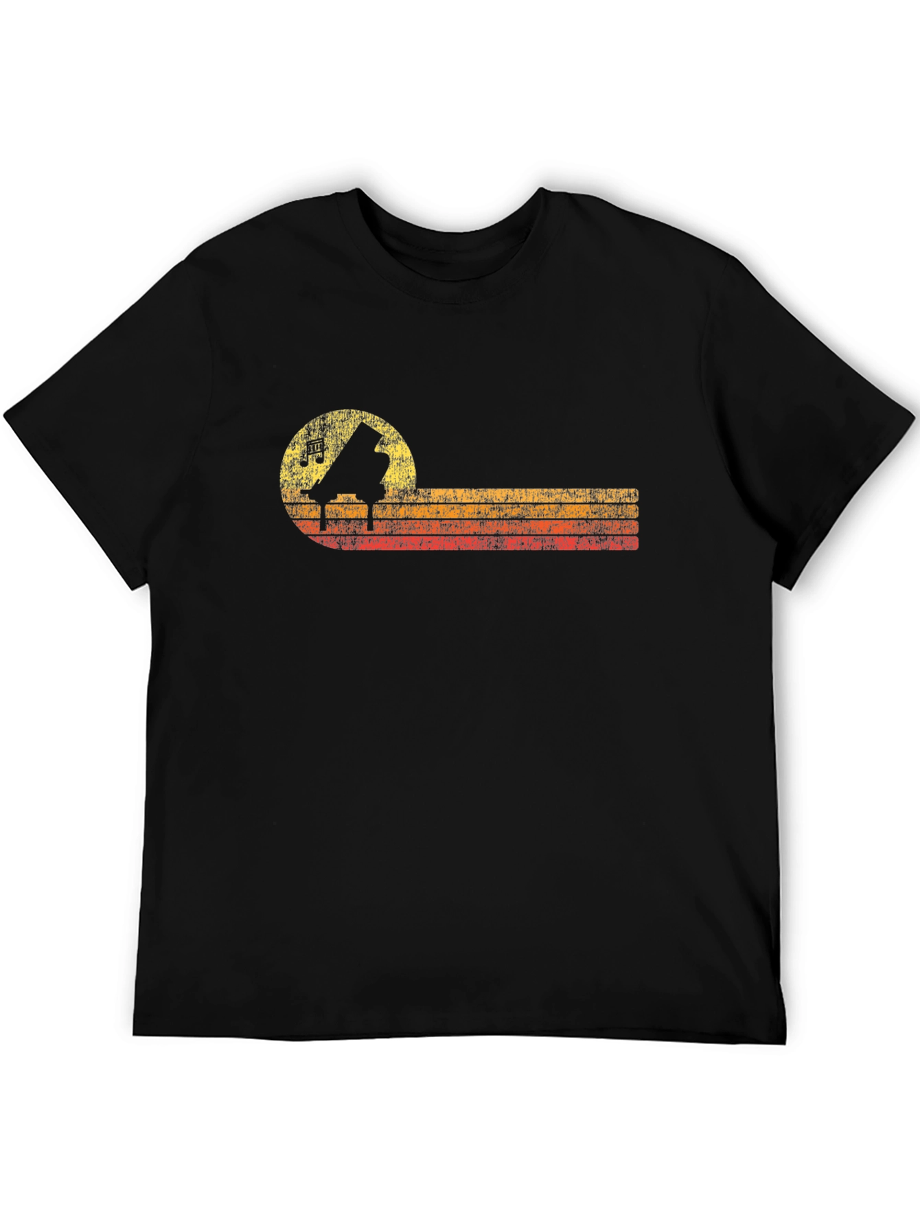 Retro Piano T-Shirt - Music Lover Tee