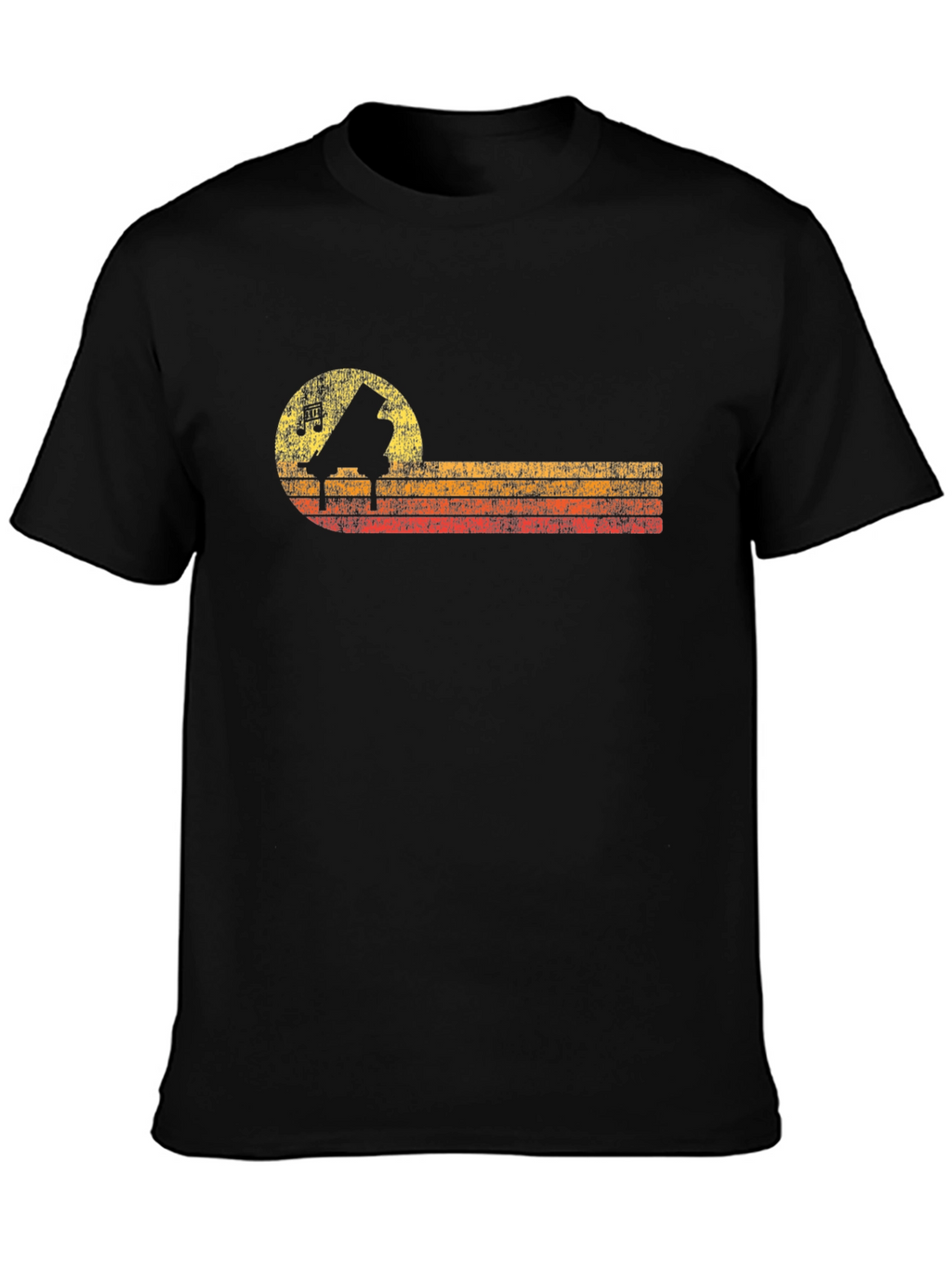 Retro Piano T-Shirt - Music Lover Tee