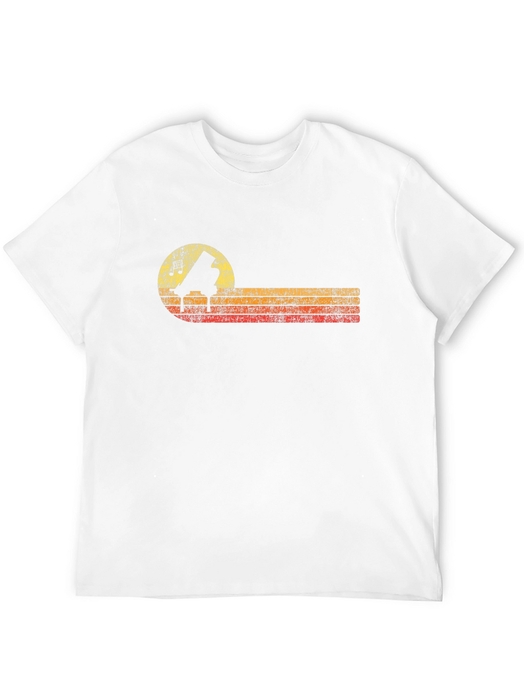 Retro Piano T-Shirt - Music Lover Tee