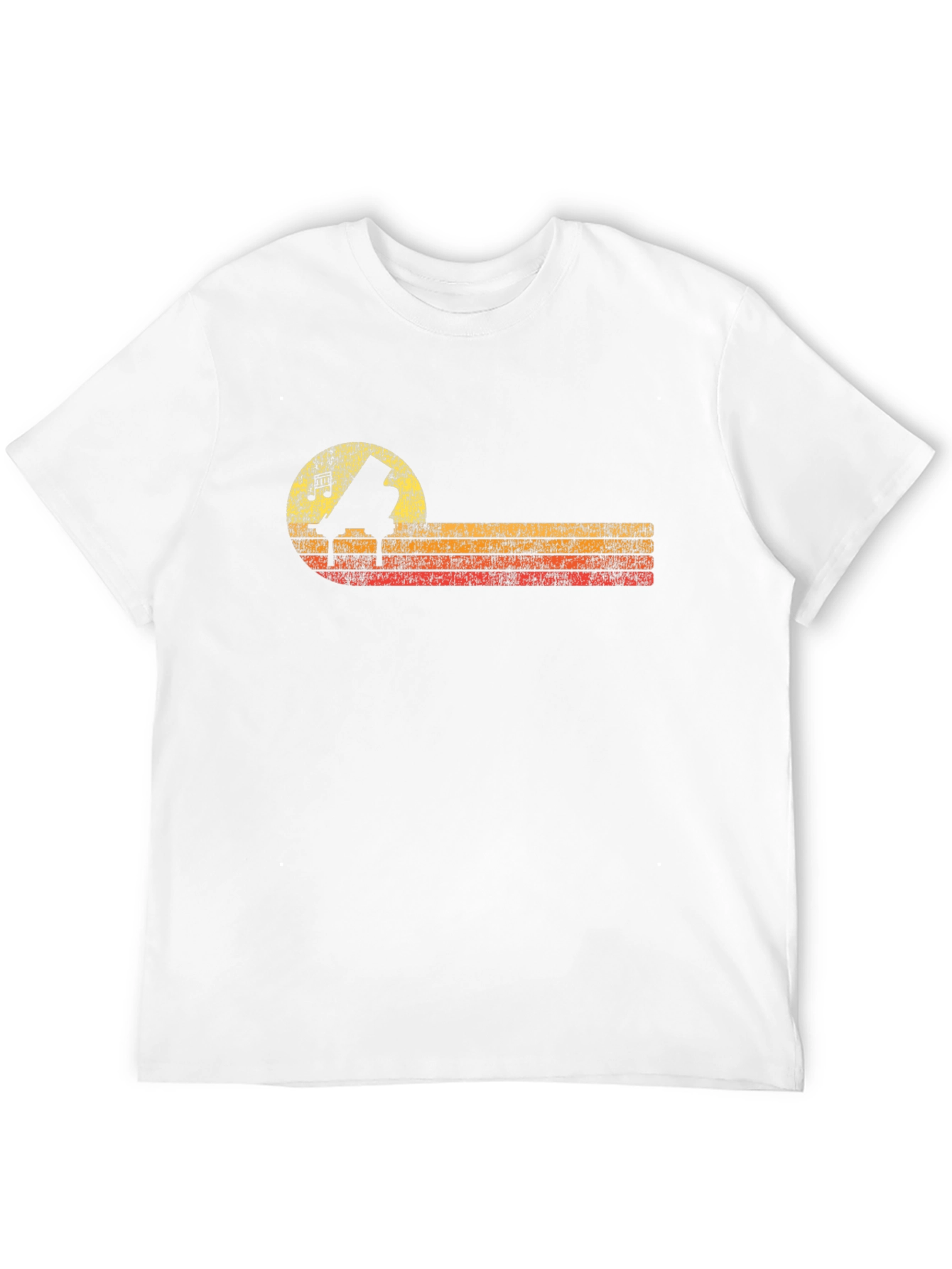 Retro Piano T-Shirt - Music Lover Tee