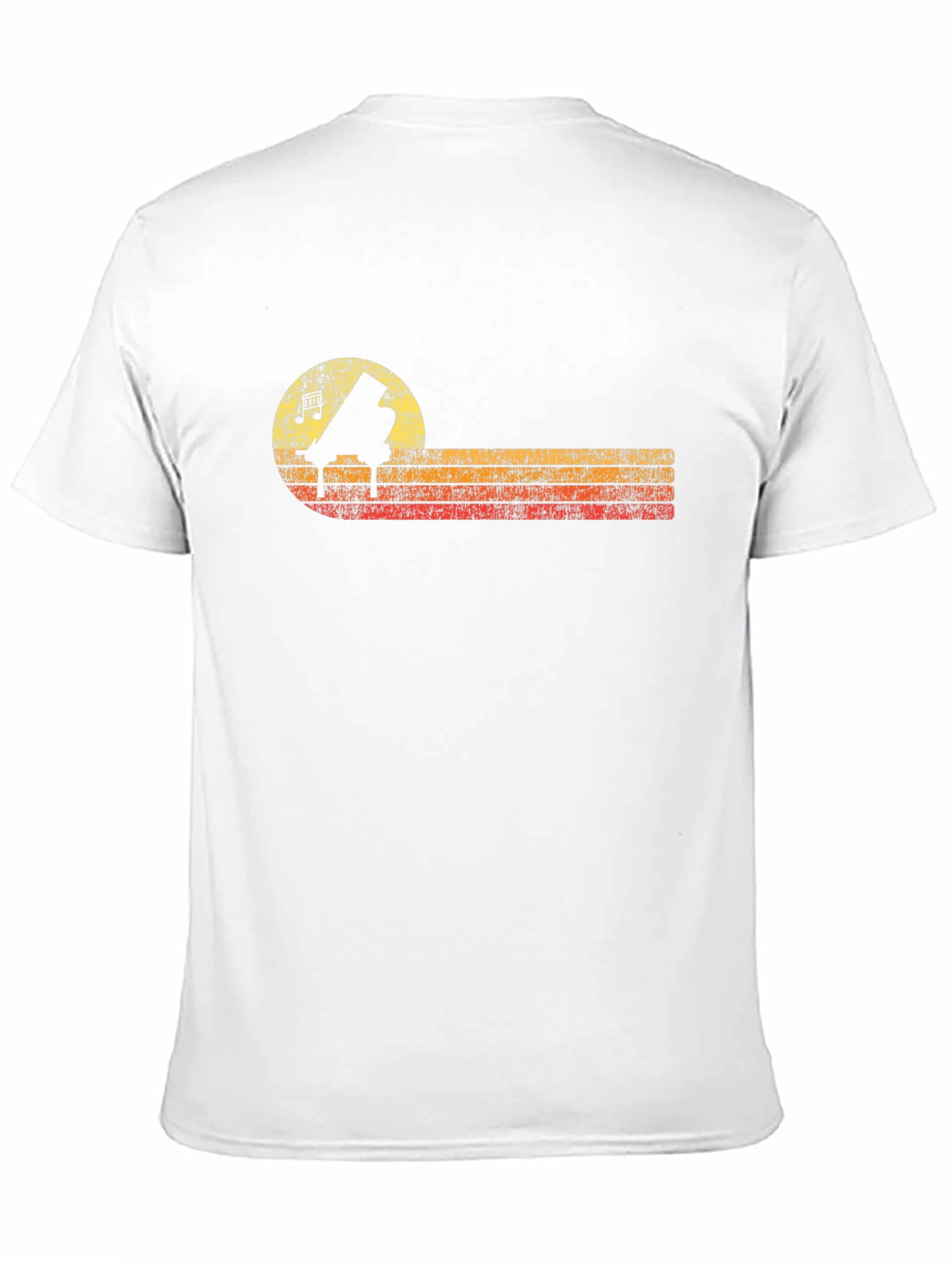 Retro Piano T-Shirt - Music Lover Tee