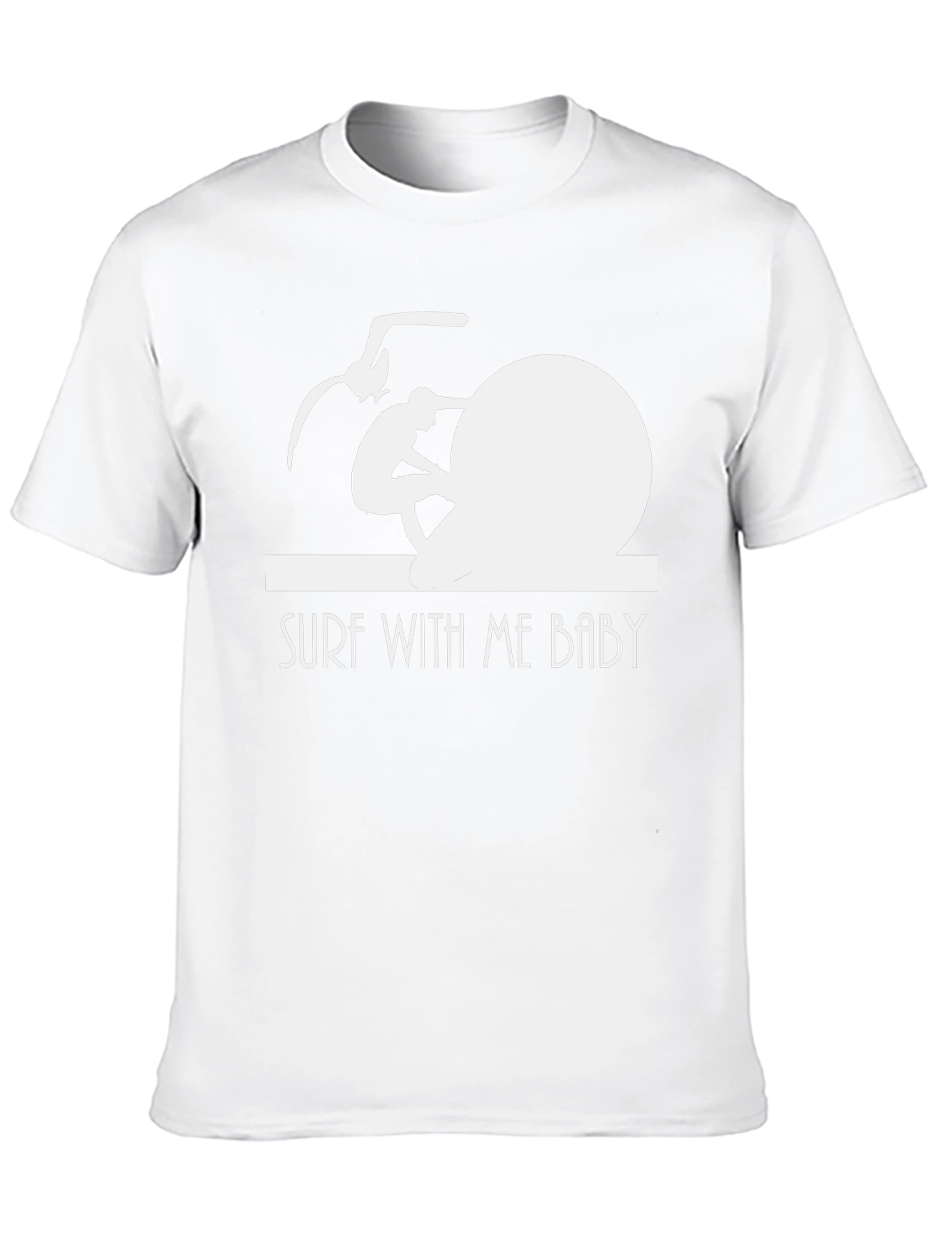 Surf With Me Baby T-Shirt - Black