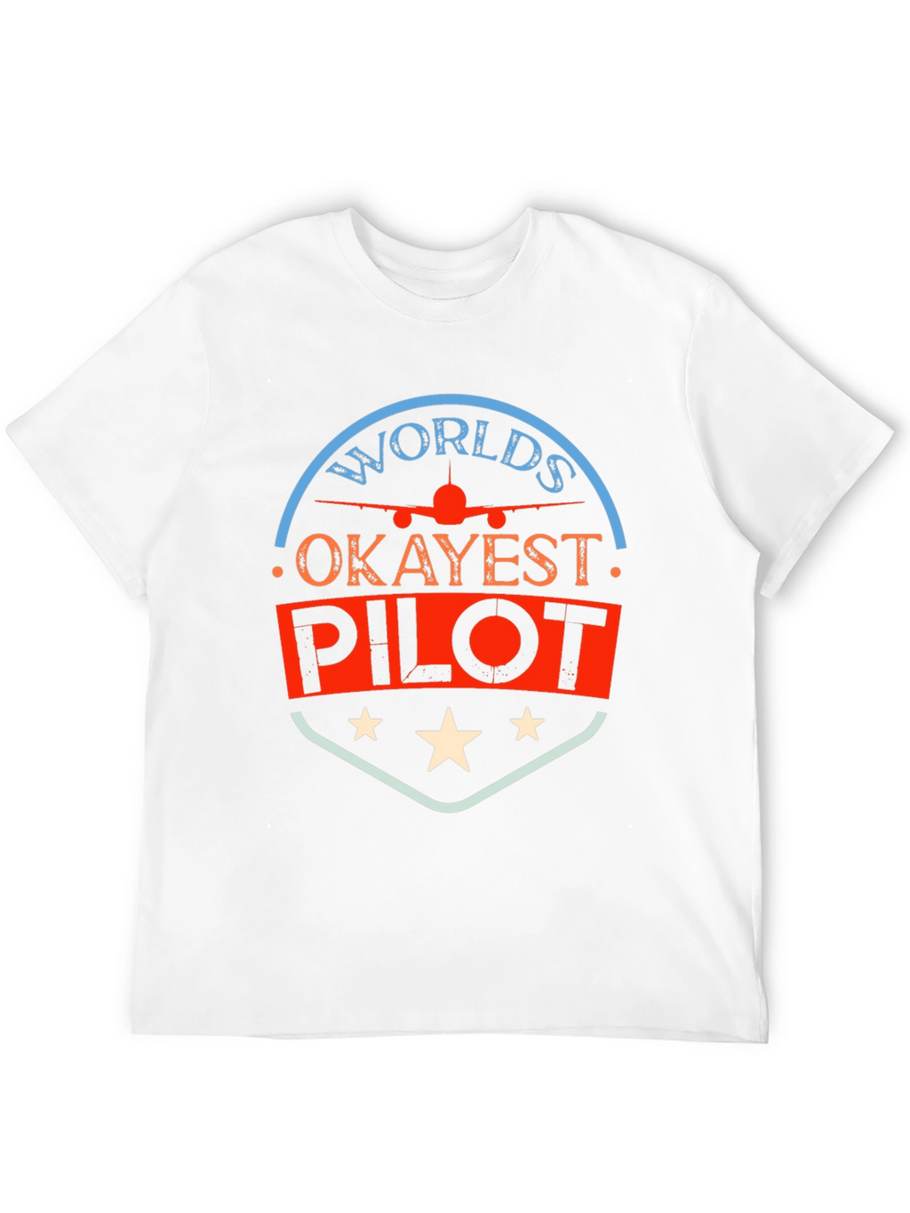 Worlds Okayest Pilot T-Shirt - Funny Aviation Tee