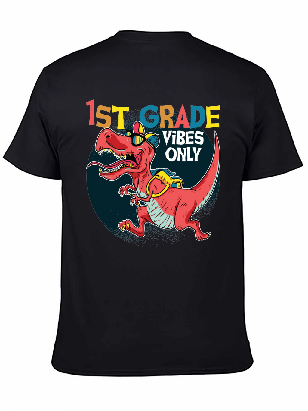 1st Grade Vibes Only T-Rex Tee