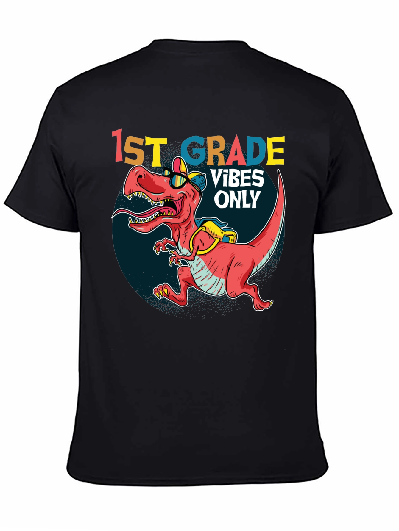 1st Grade Vibes Only T-Rex Tee