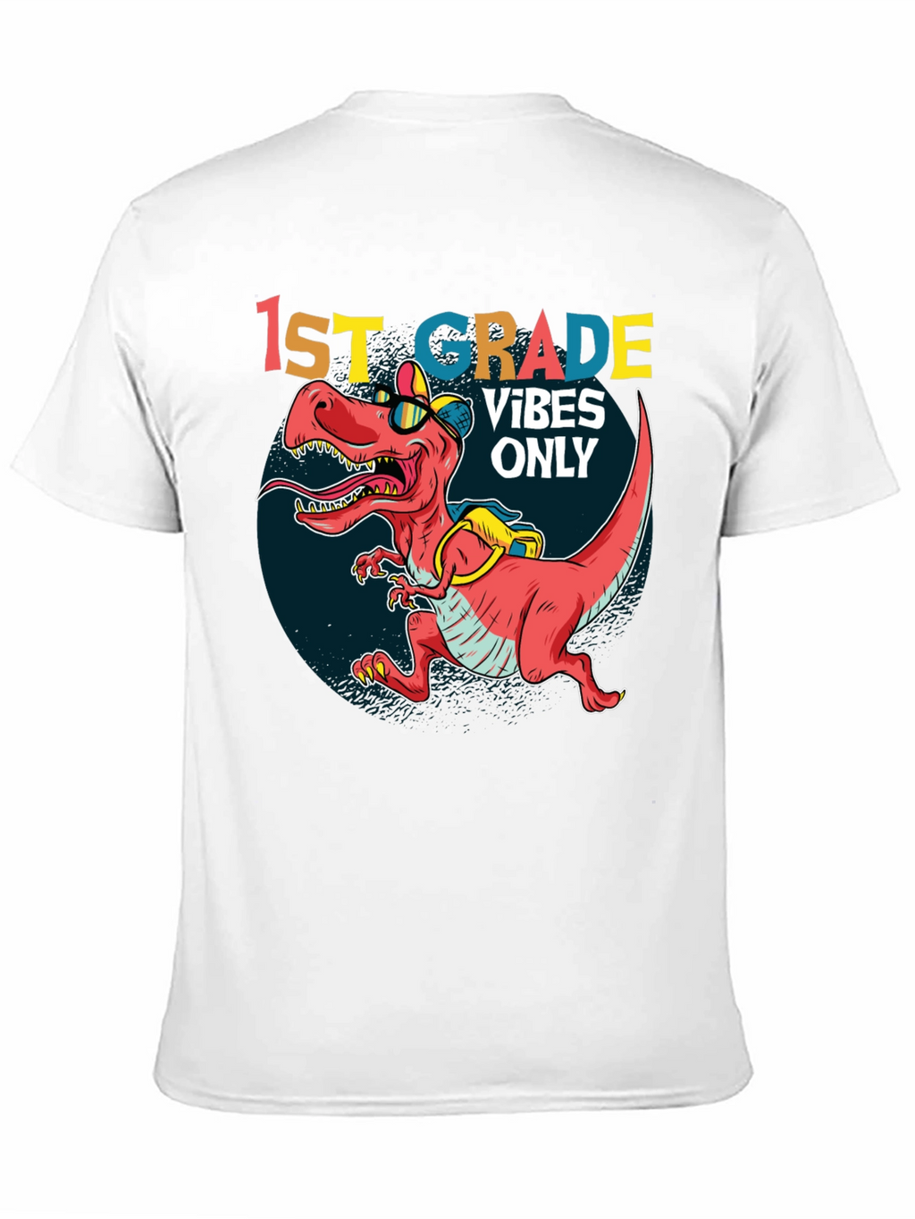 1st Grade Vibes Only T-Rex Tee