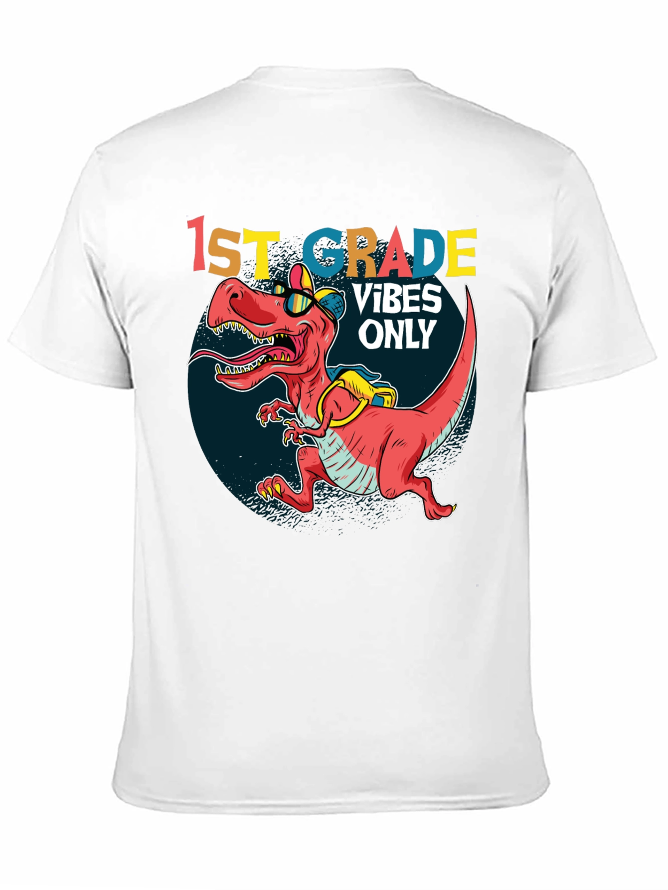 1st Grade Vibes Only T-Rex Tee
