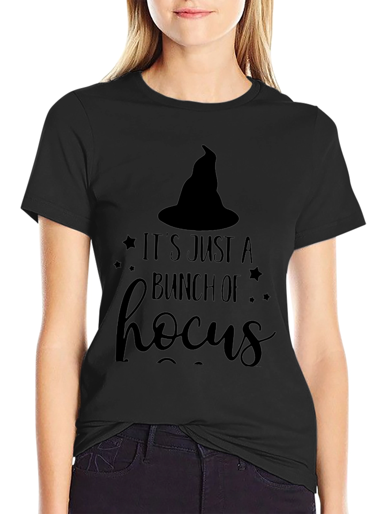 Halloween Hocus Pocus Graphic Tee - Black