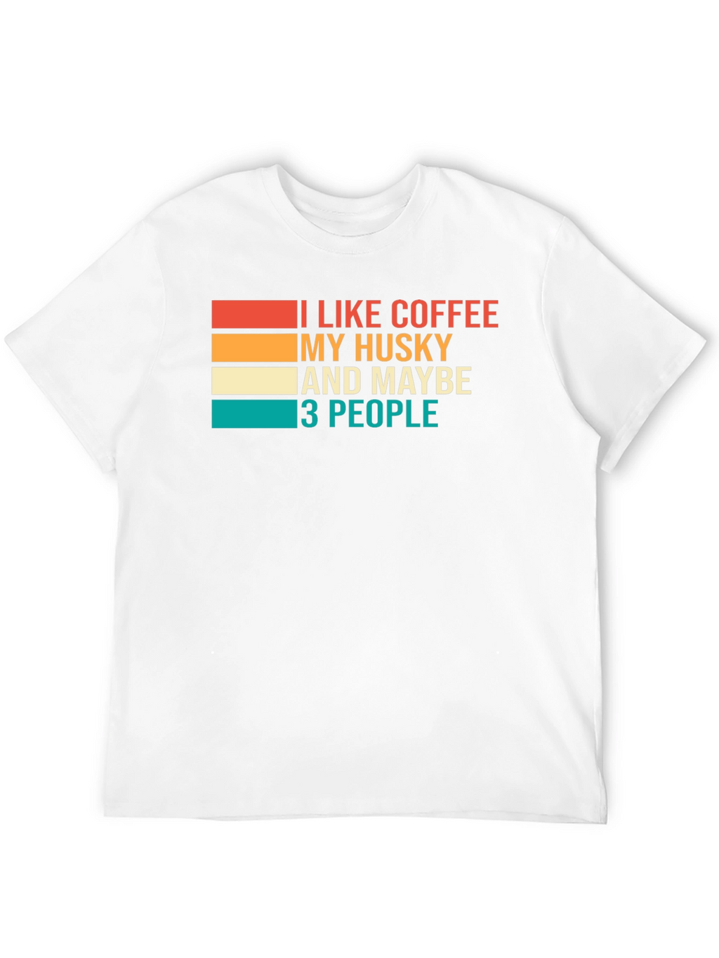 Coffee Husky & People Graphic Tee
