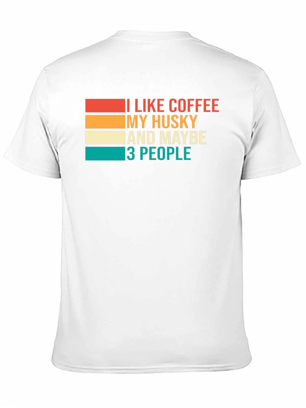 Coffee Husky & People Graphic Tee