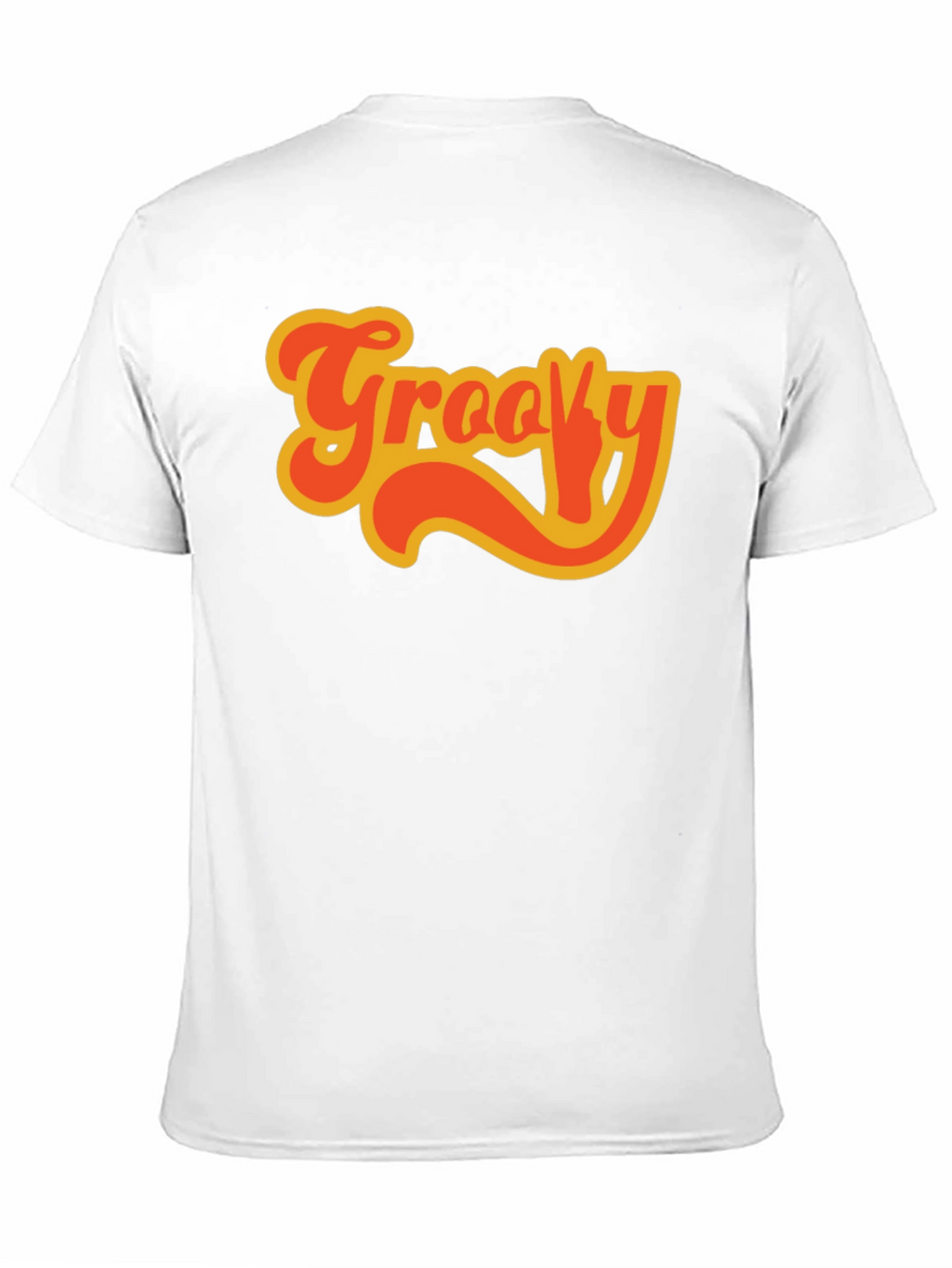 Groovy Retro Style Black T-Shirt