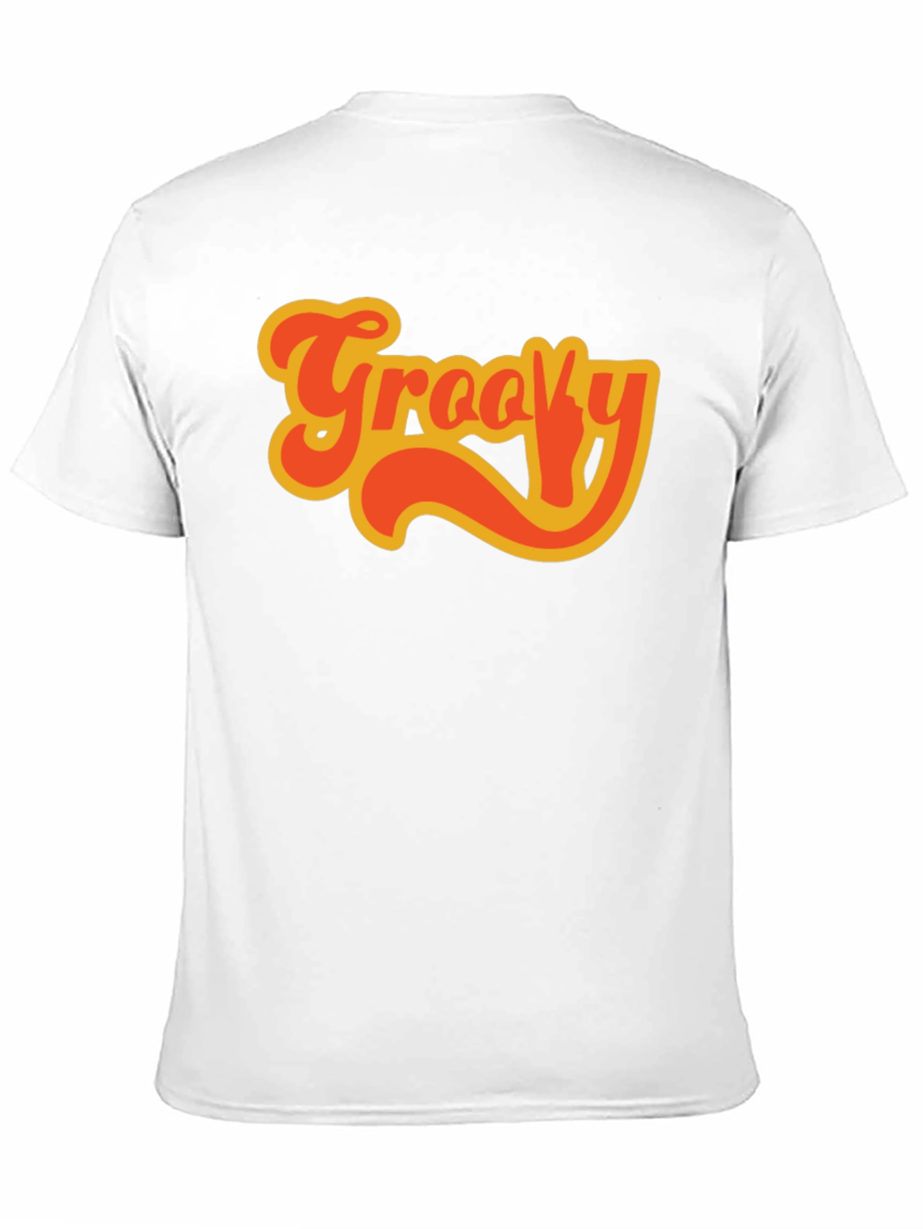 Groovy Retro Style Black T-Shirt
