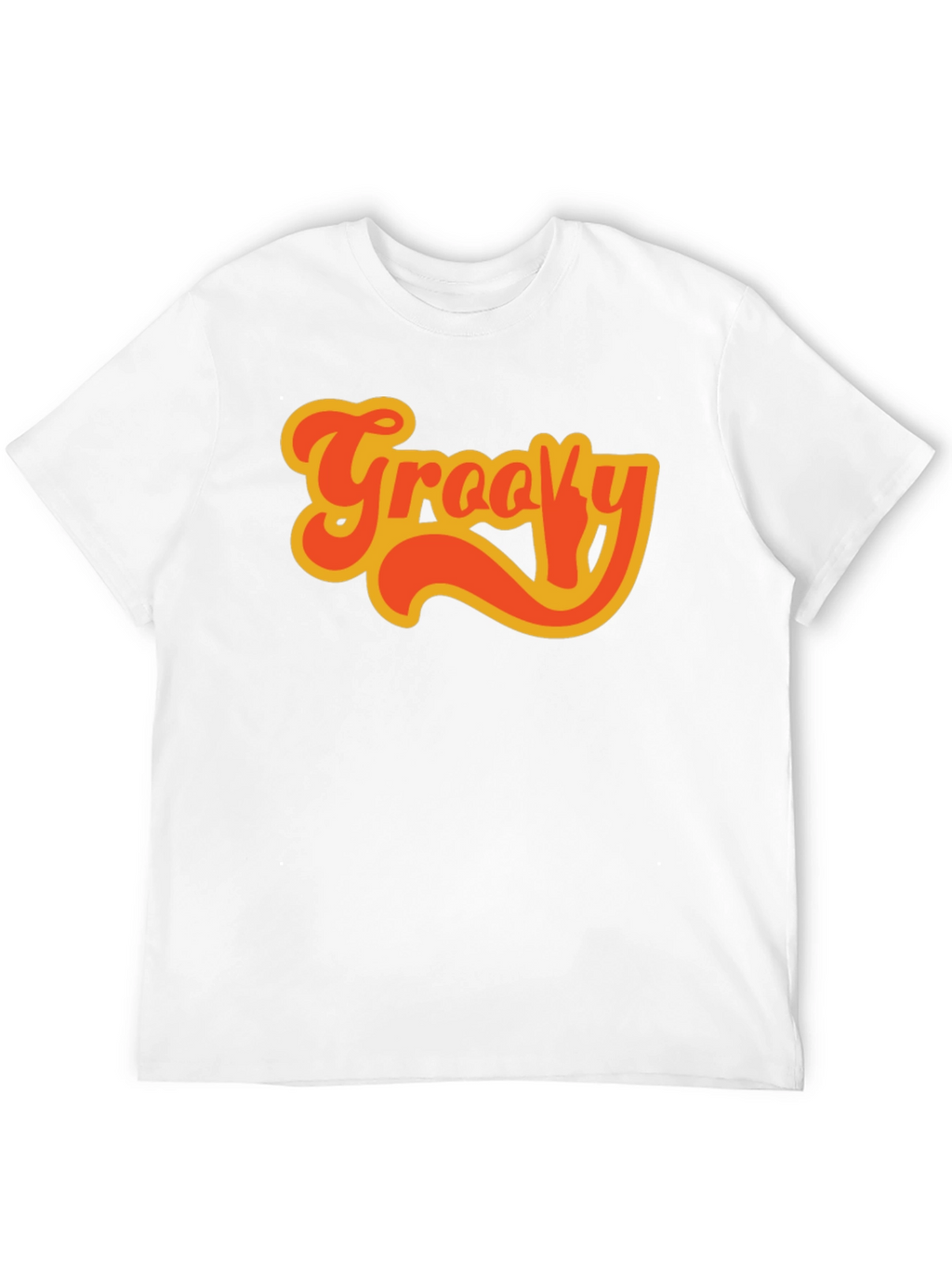 Groovy Retro Style Black T-Shirt