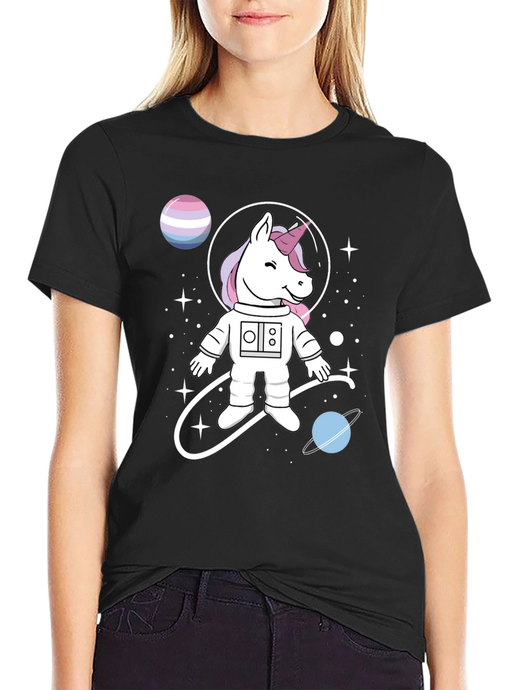 Unicorn Astronaut T-Shirt: Space Fantasy Tee