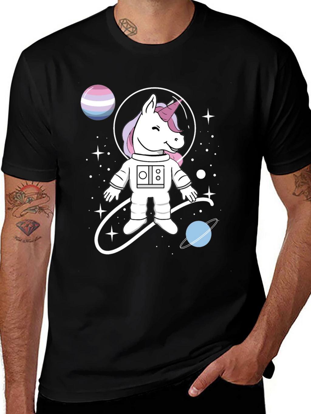 Unicorn Astronaut T-Shirt: Space Fantasy Tee