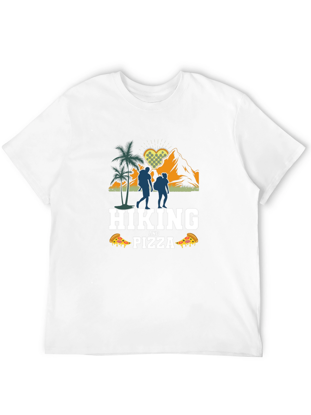 Hiking & Pizza T-Shirt - Adventure Tee