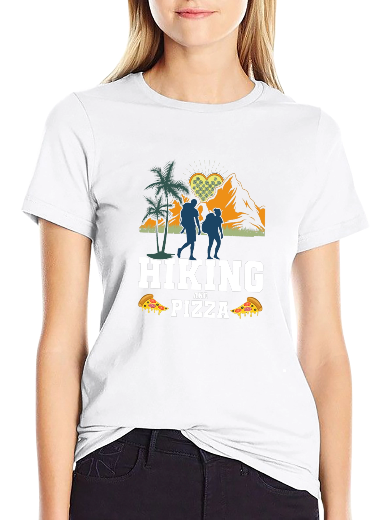 Hiking & Pizza T-Shirt - Adventure Tee