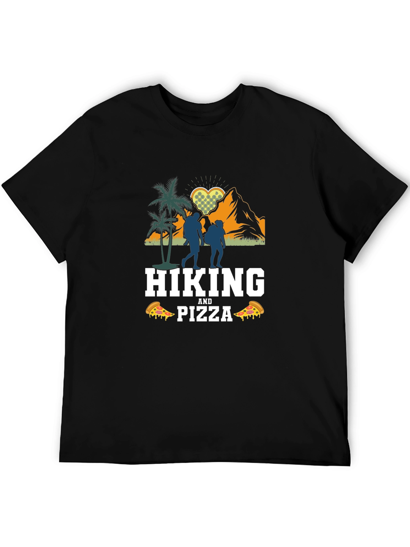 Hiking & Pizza T-Shirt - Adventure Tee
