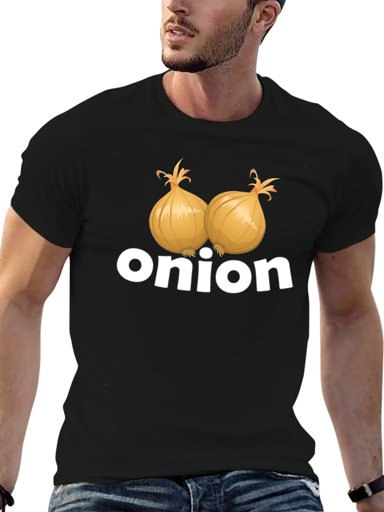 Onion Graphic Tee - Funny Foodie T-Shirt