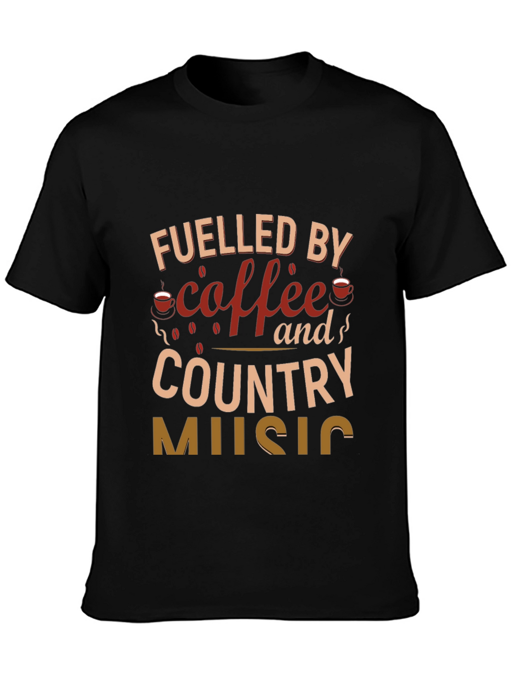 Coffee & Country Music Graphic Tee