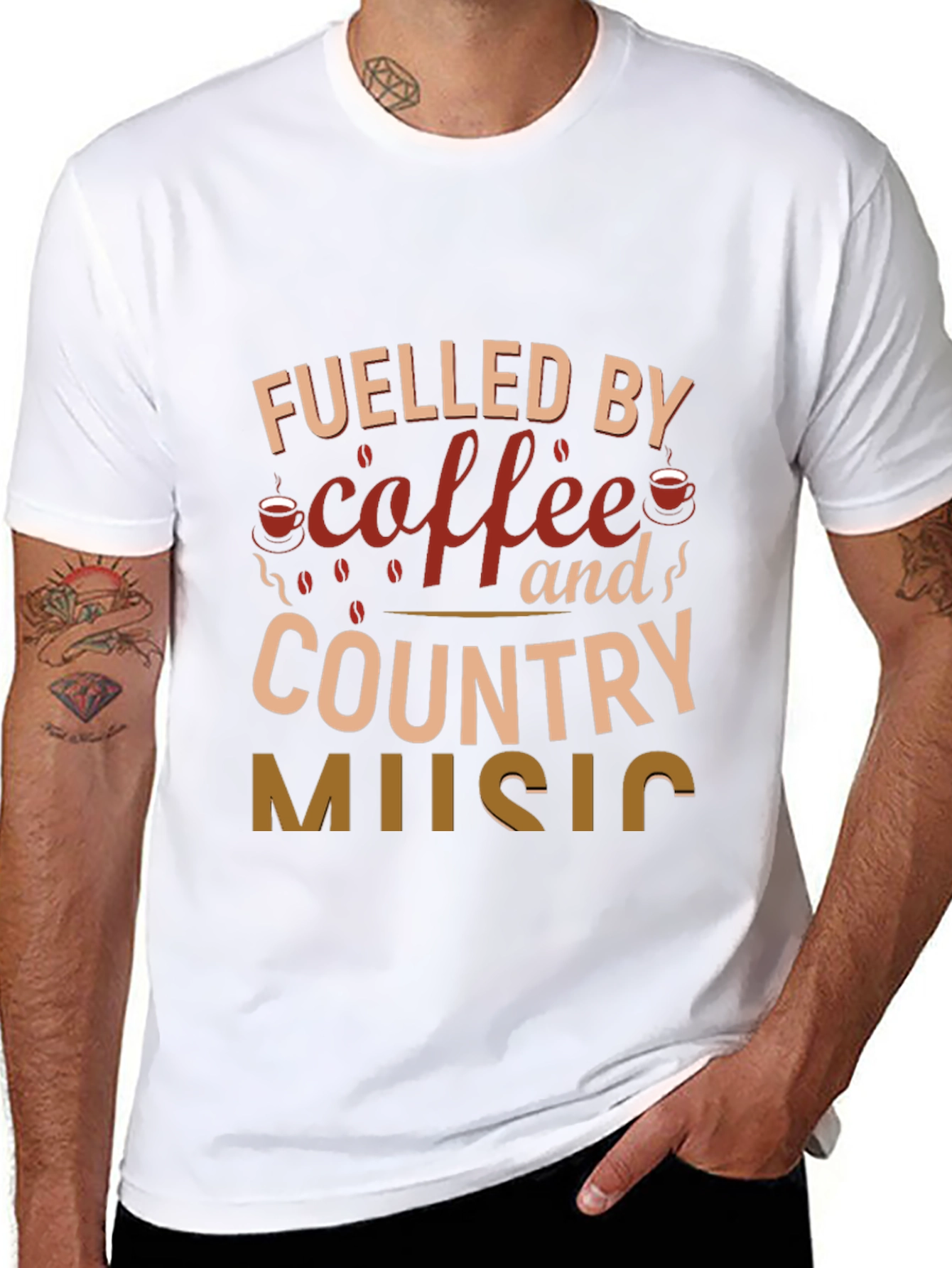 Coffee & Country Music Graphic Tee