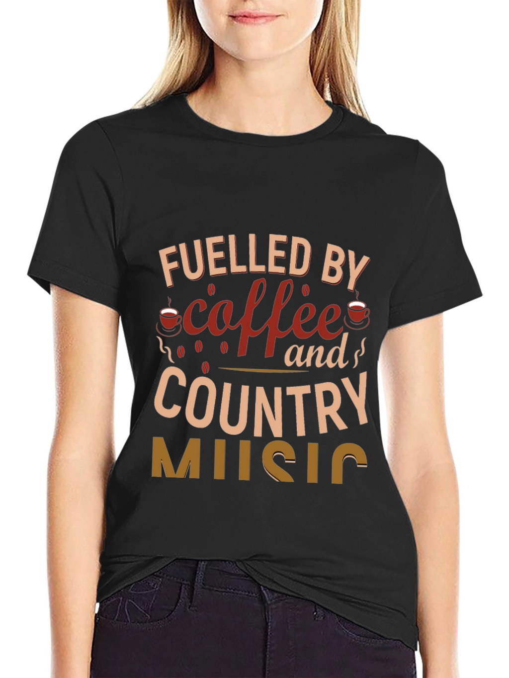 Coffee & Country Music Graphic Tee