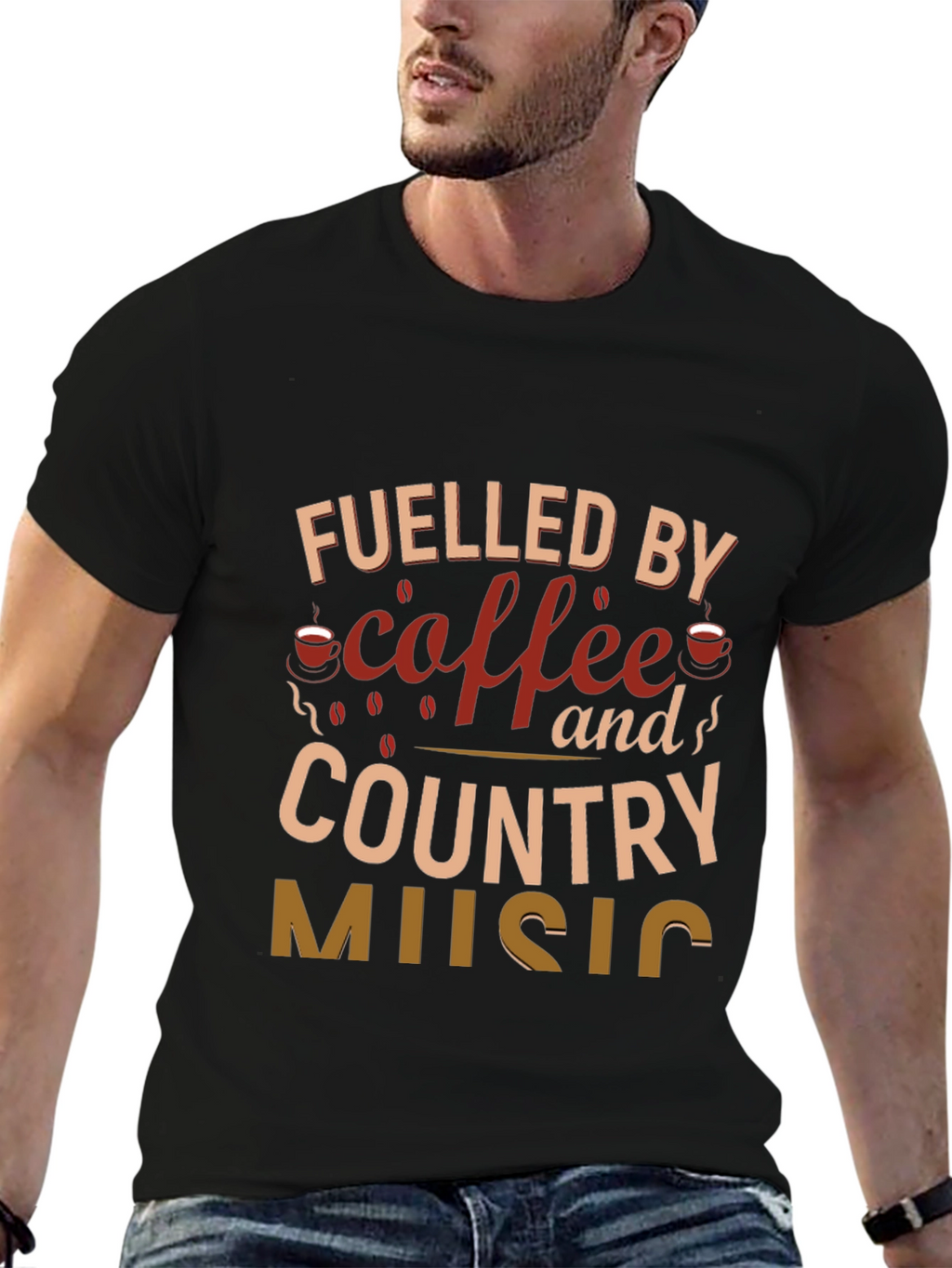 Coffee & Country Music Graphic Tee