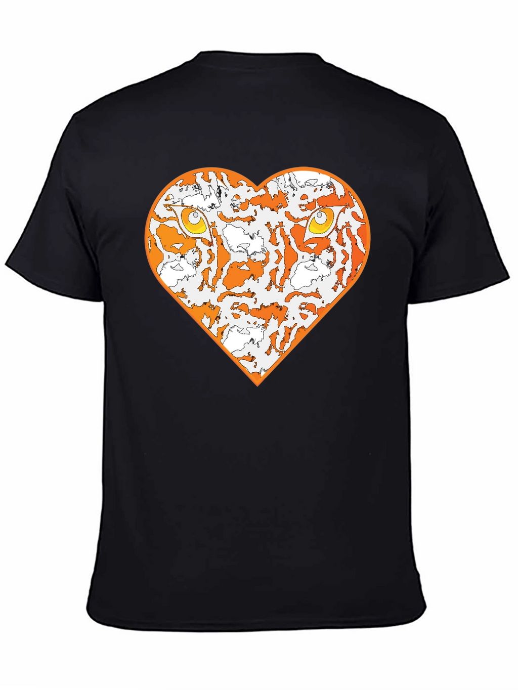 Tiger Heart Graphic Tee - Black