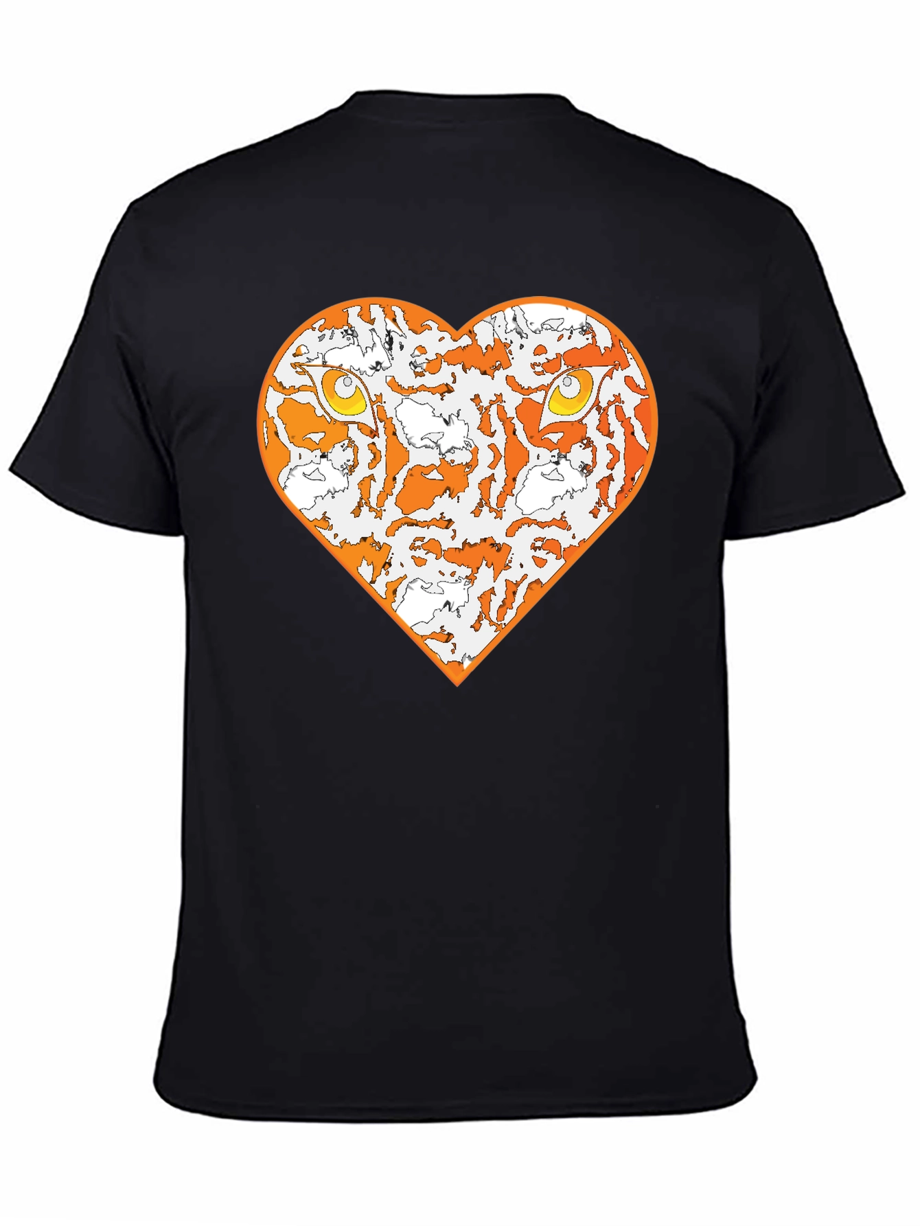 Tiger Heart Graphic Tee - Black