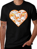 Tiger Heart Graphic Tee - Black