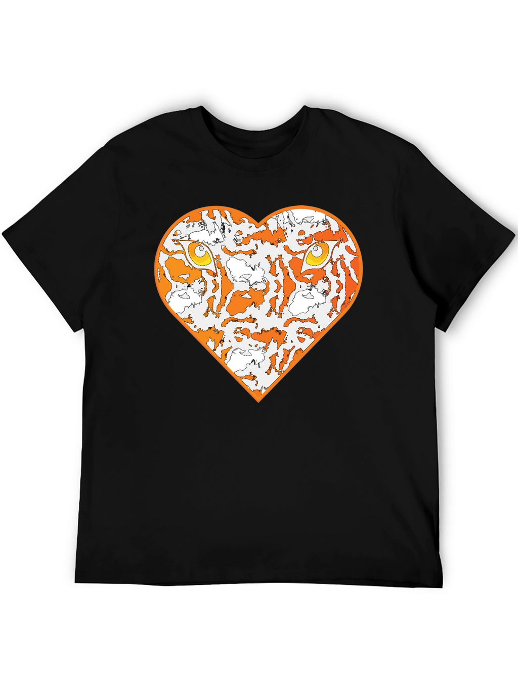 Tiger Heart Graphic Tee - Black
