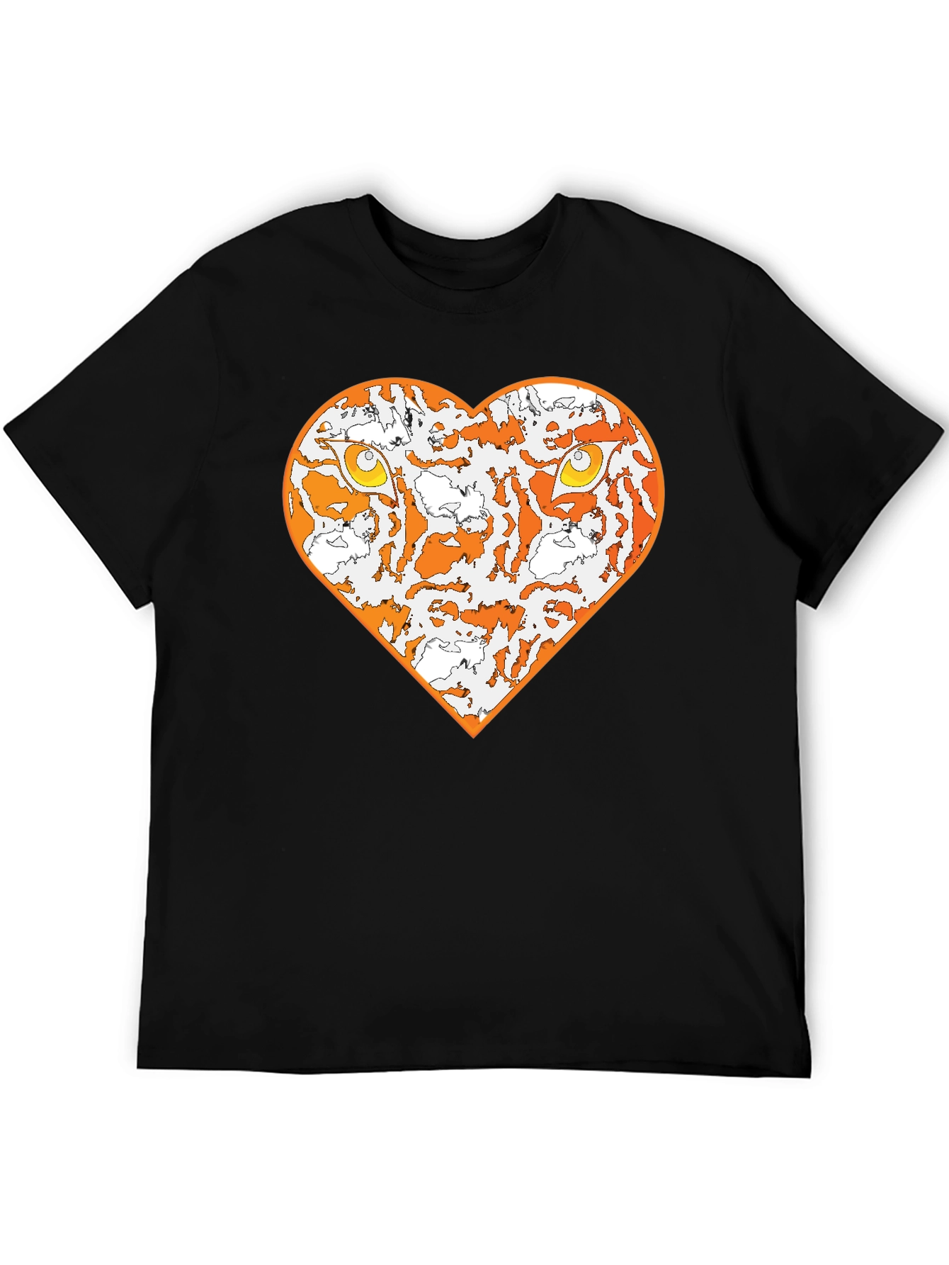 Tiger Heart Graphic Tee - Black