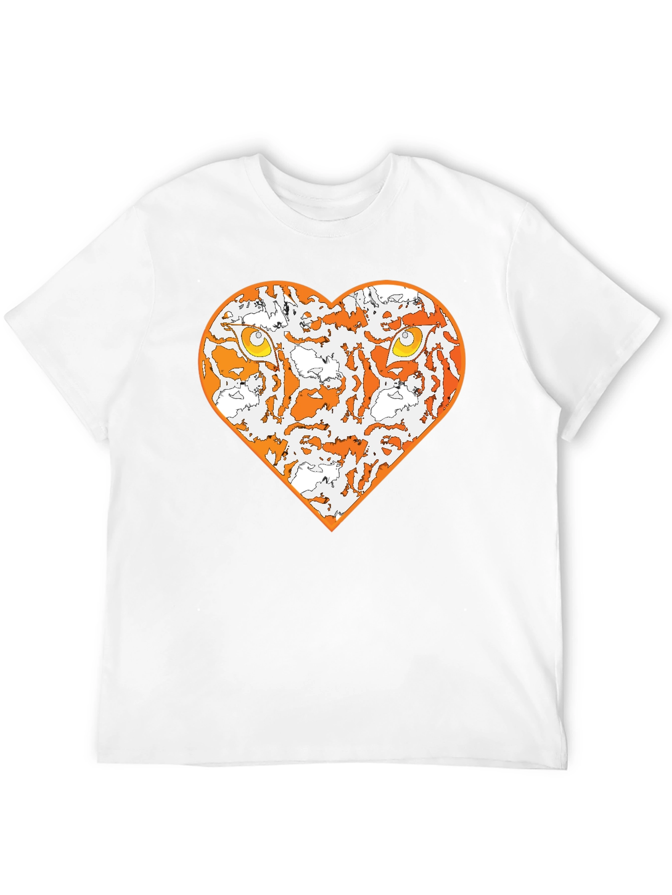 Tiger Heart Graphic Tee - Black