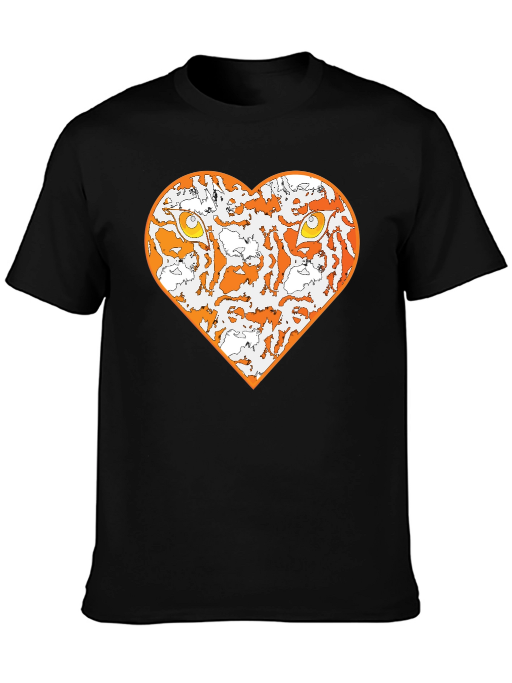 Tiger Heart Graphic Tee - Black