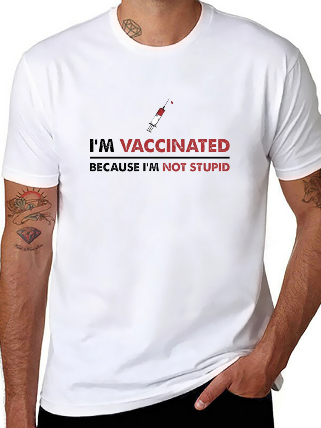 Im Vaccinated T-Shirt - Anti-Stupid Design