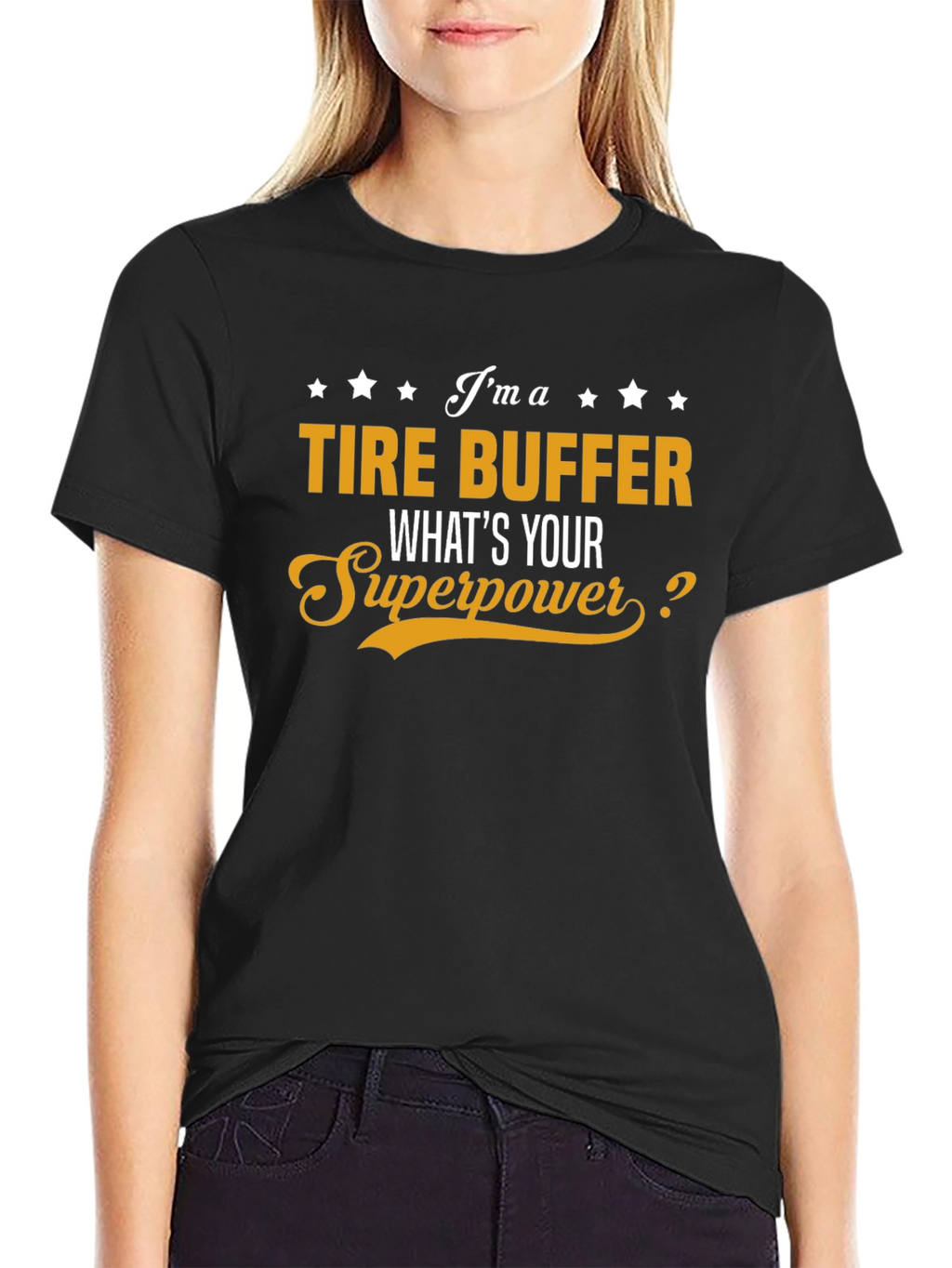 Tire Buffer Superpower Graphic T-Shirt