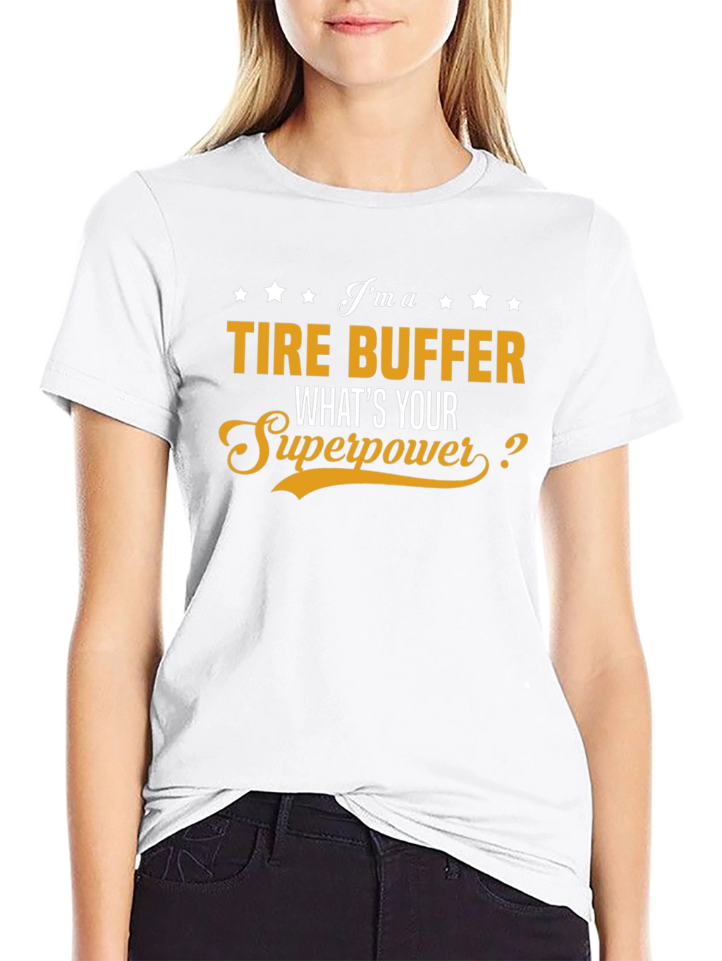 Tire Buffer Superpower Graphic T-Shirt