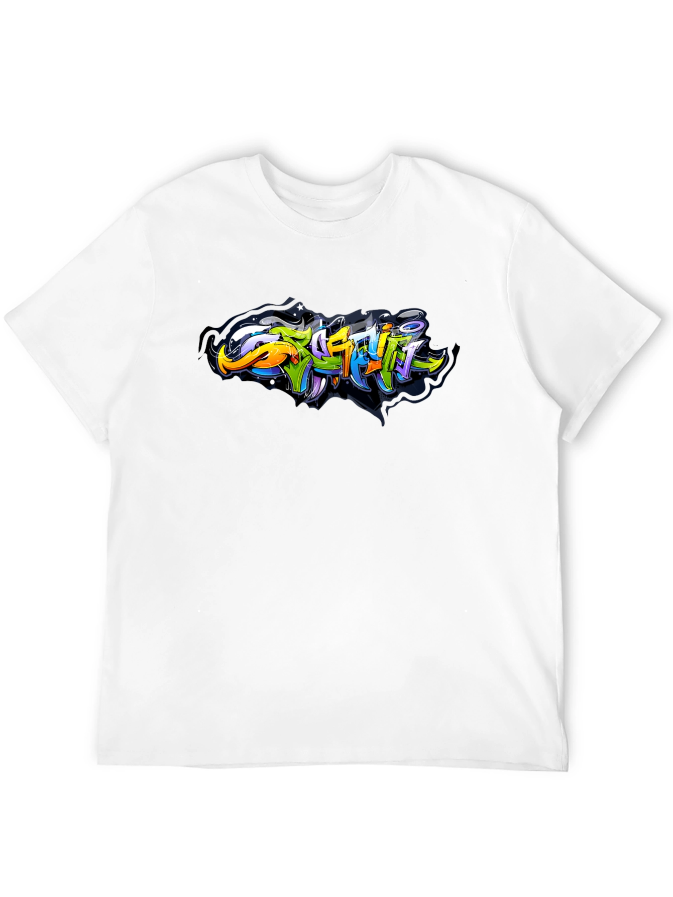 Urban Graffiti Art Black T-Shirt