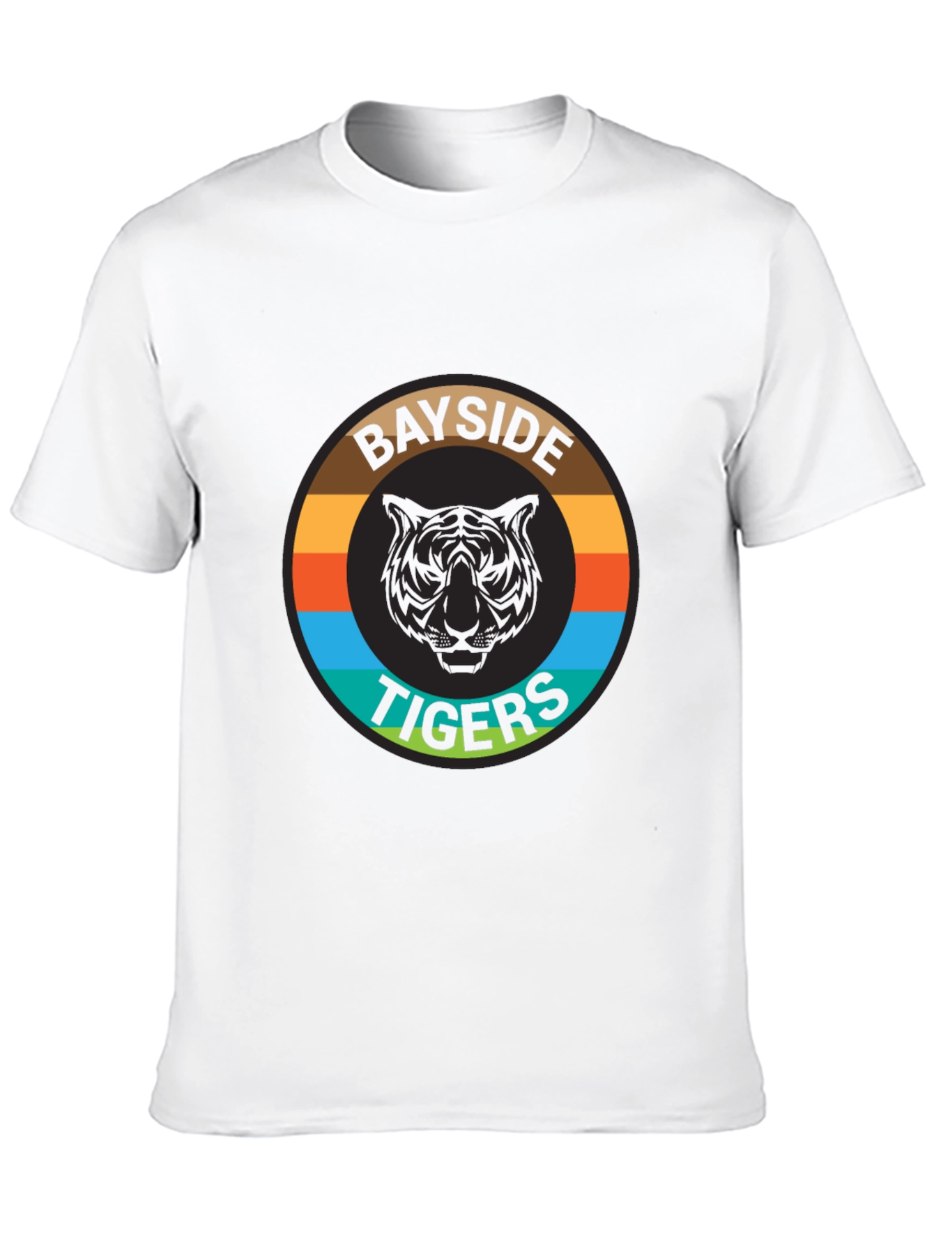 Bayside Tigers Graphic Tee - Retro Style T-Shirt