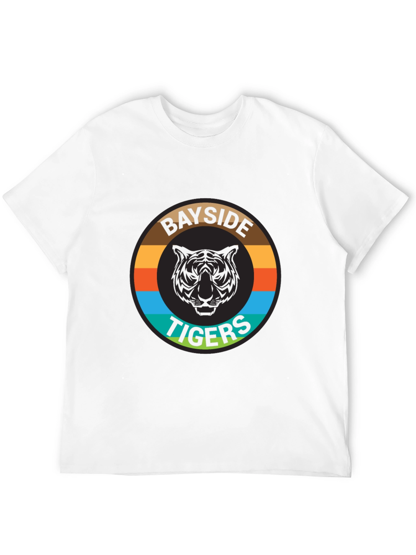 Bayside Tigers Graphic Tee - Retro Style T-Shirt