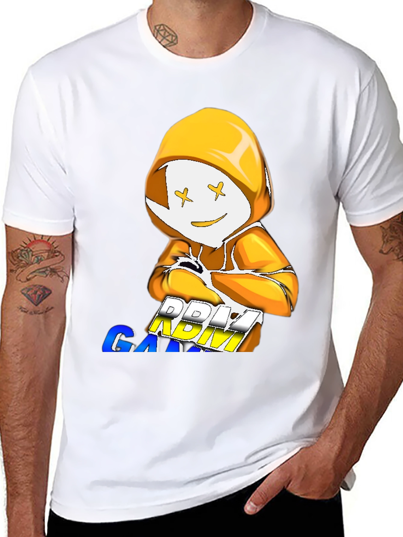 DREAM GAMING T-Shirt Black Cotton Blend Crew Neck
