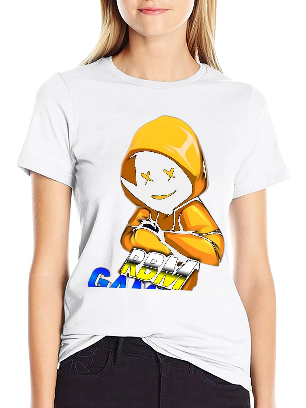 DREAM GAMING T-Shirt Black Cotton Blend Crew Neck