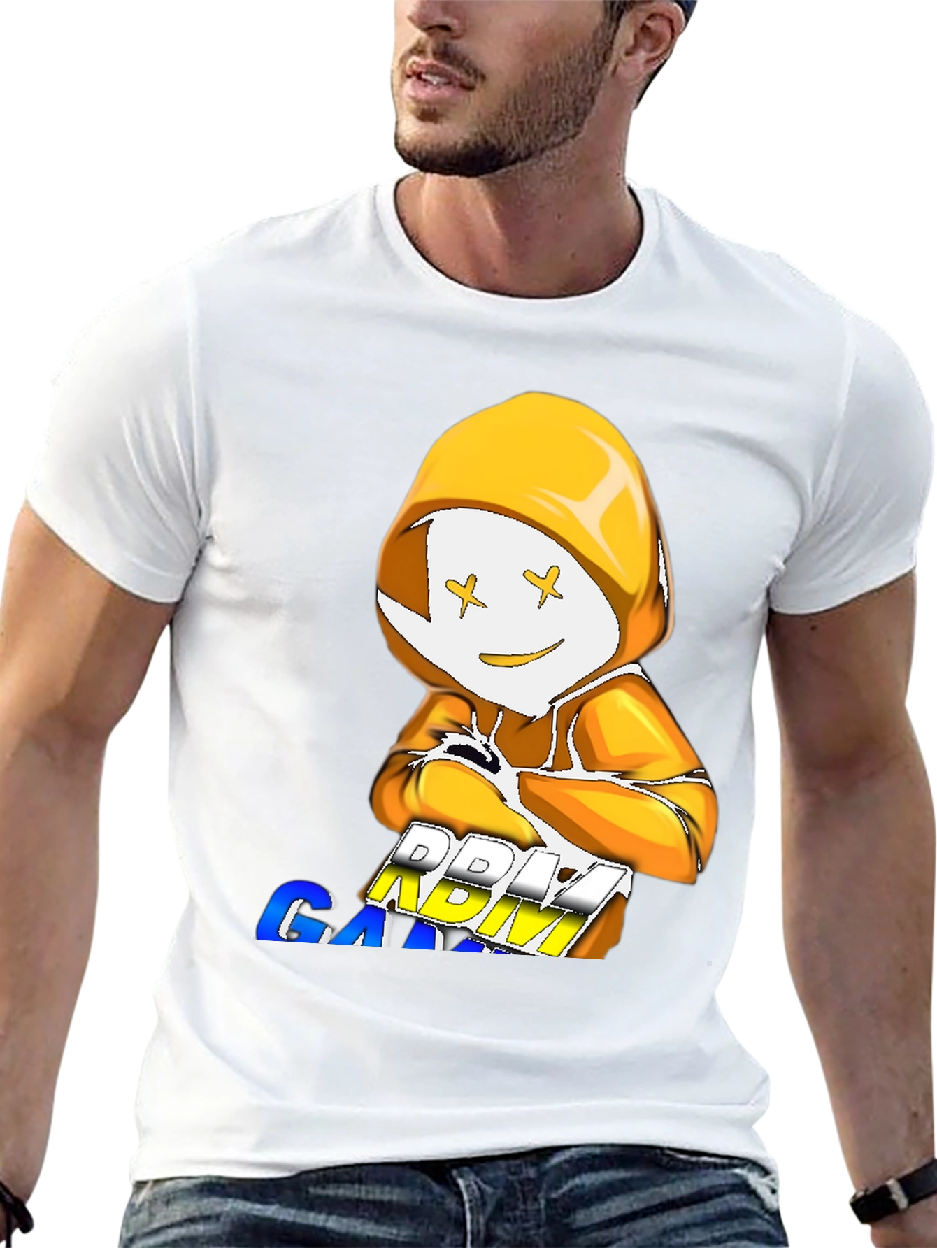 DREAM GAMING T-Shirt Black Cotton Blend Crew Neck