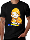 DREAM GAMING T-Shirt Black Cotton Blend Crew Neck