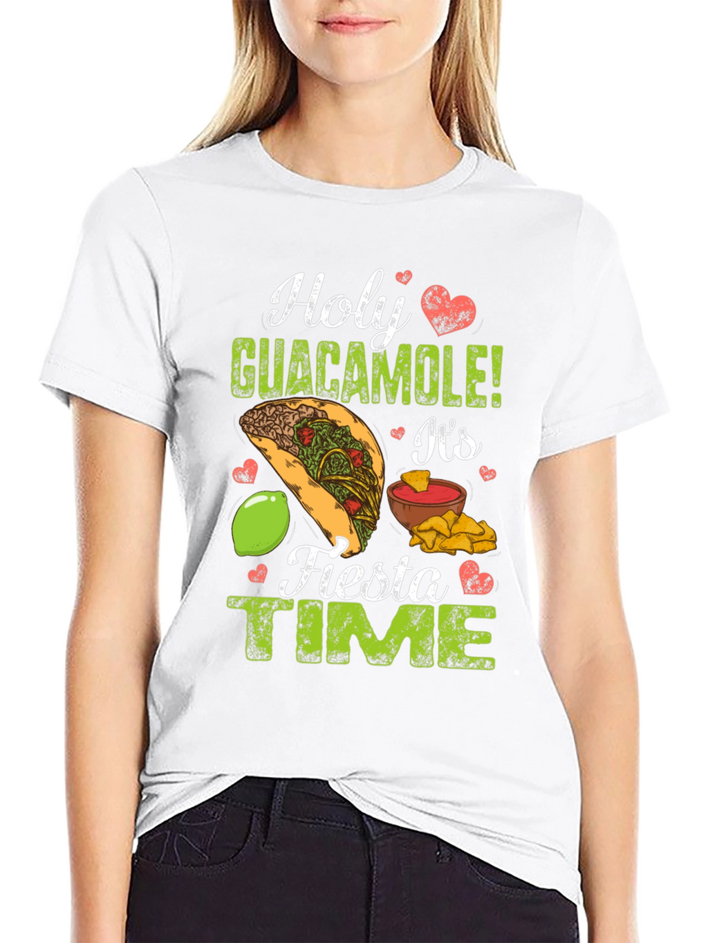 Holy Guacamole Fiesta Time Graphic T-Shirt