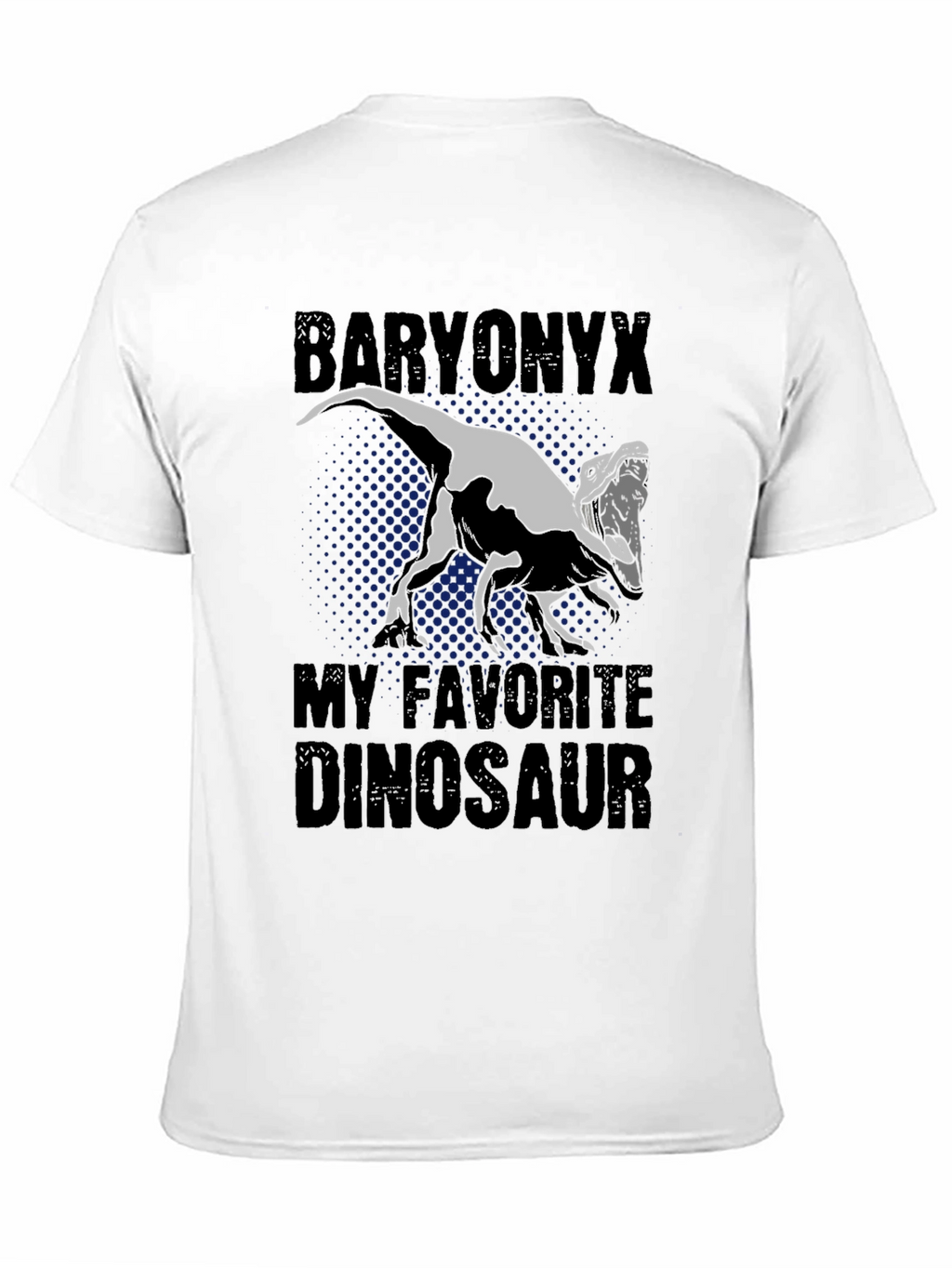 Baryonyx Dinosaur Graphic Tee - Black T-Shirt