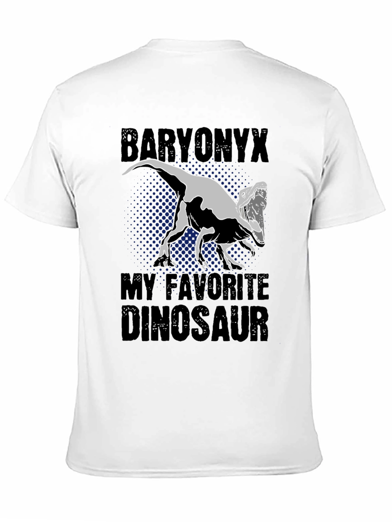 Baryonyx Dinosaur Graphic Tee - Black T-Shirt